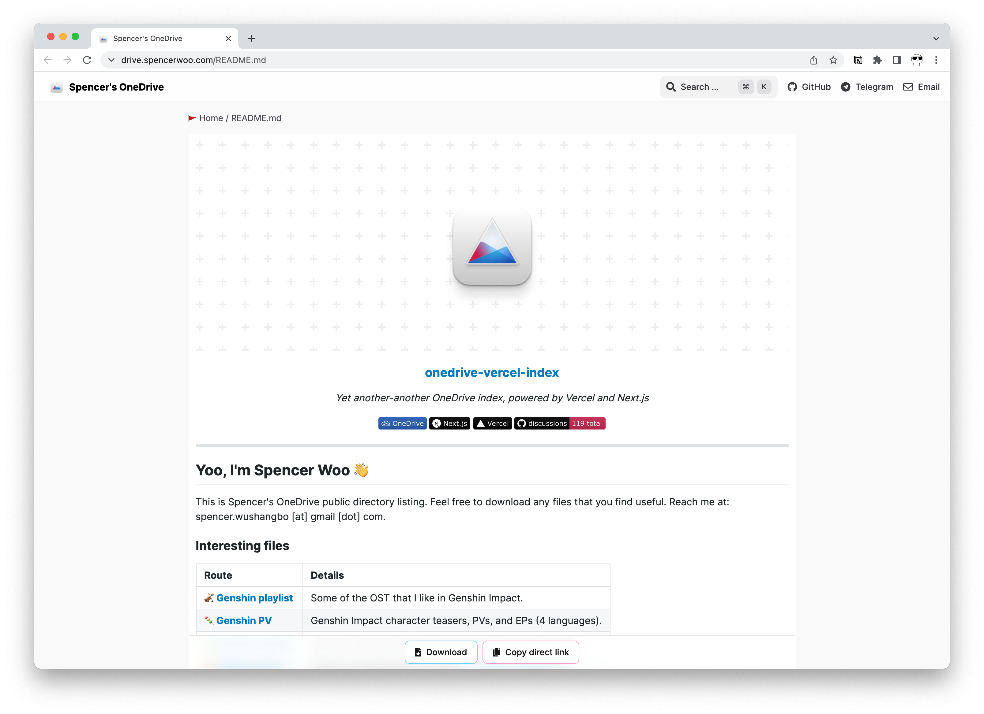 Markdown preview