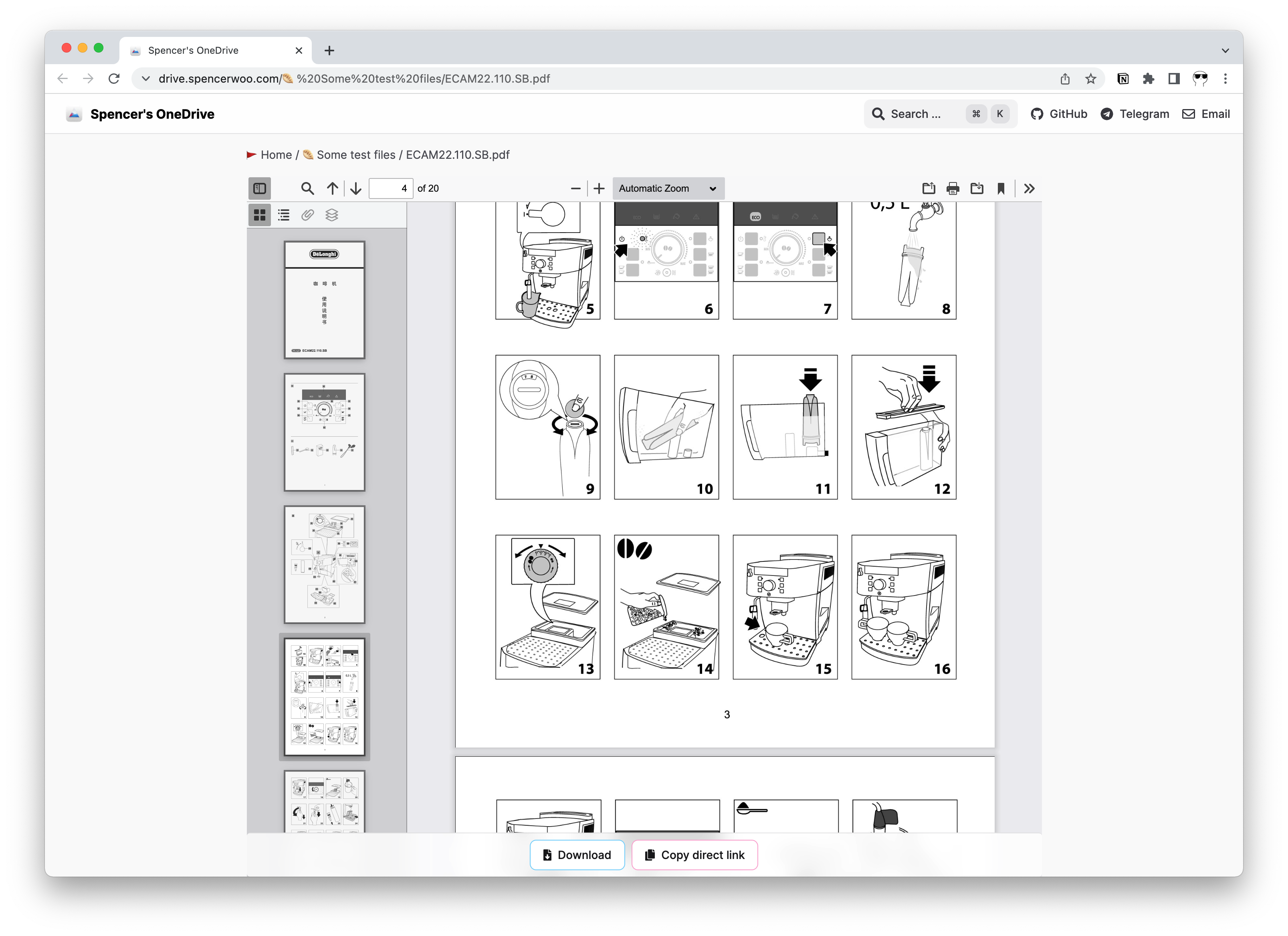 PDF preview